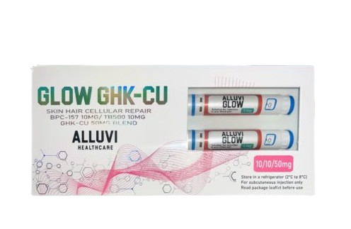 ghk-cu glow Glow from the inside out ✨ Our GLOW Peptide Combo (BPC-157 + TB-500 + GHK-Cu)  is a powerhouse blend designed to support full-body regeneration. This  advanced peptide trio helps promote tissue repair, main image 1